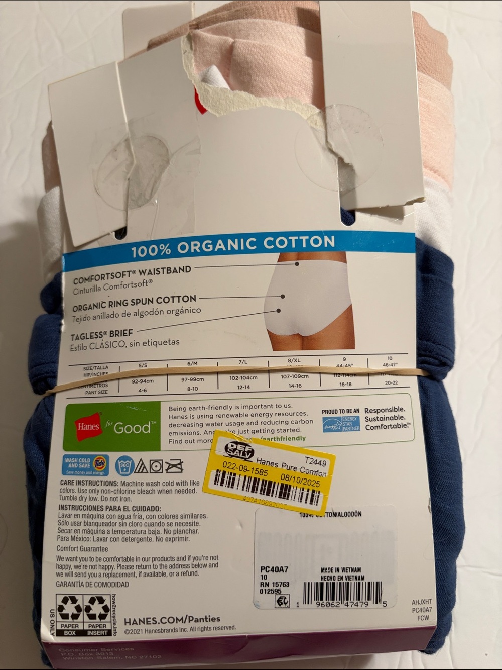 Hanes Women's Briefs Pack - size 10 - Picture 2 of 5